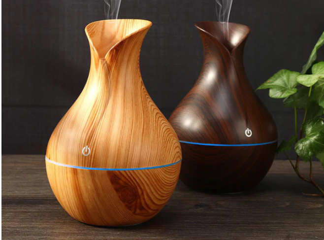 04 Punten.... Aromatherapie diffuser - Houtachtige kleur