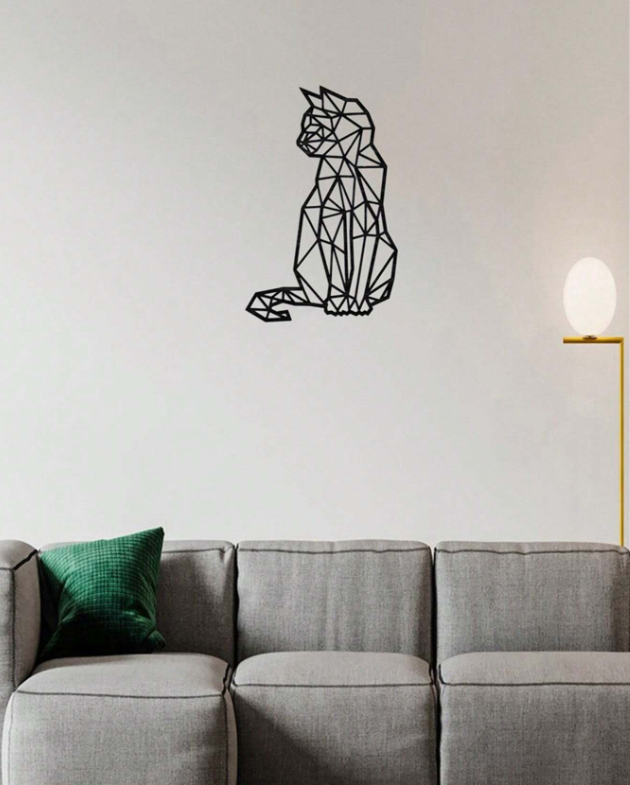 02 Punten.... Smeedijzeren wanddecoratie Kat wanddecoratie